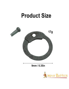 Sac de 1KG. anneaux de cotte de mailles, 9 mm. 2