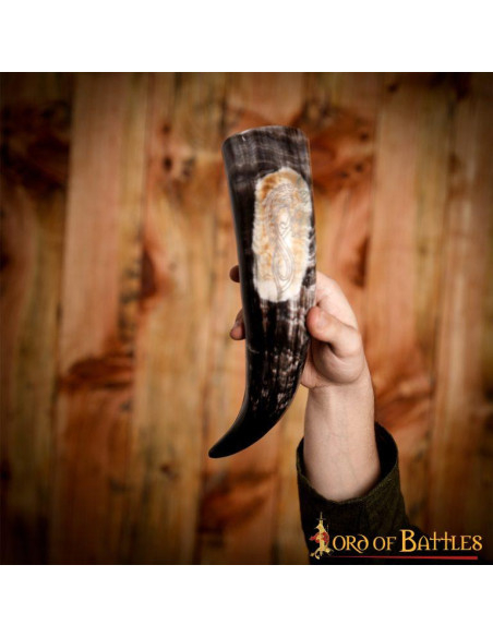 Hippocampe corne à boire viking,...