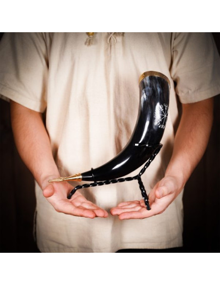 Support en fer forgé pour cornes vikings