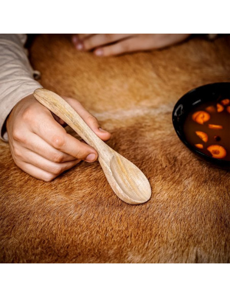 Cuillère médiévale en bois...