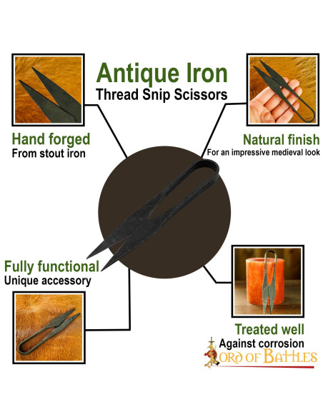 Ciseaux médiévaux authentiques