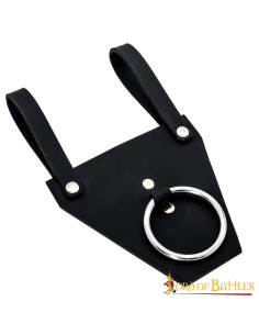 Baudrier anneau noir pour haches ou poignards 2