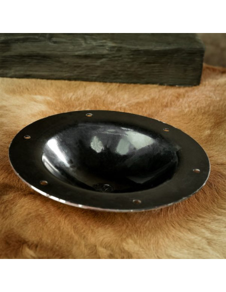 Umbo médiéval en acier fait à la main...