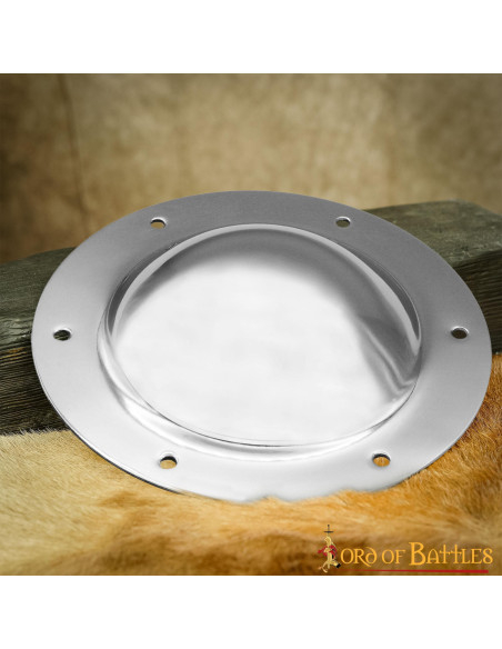 Umbo médiéval en acier fait à la main...