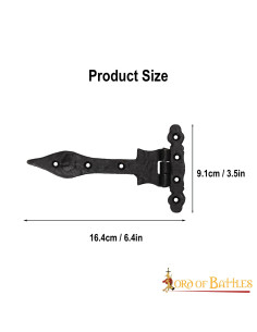 Charnière de porte vintage en fer rustique 2
