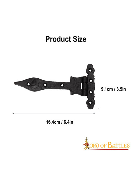 Charnière de porte vintage en fer...