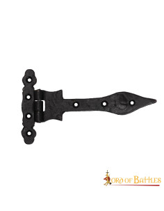 Charnière de porte vintage en fer rustique