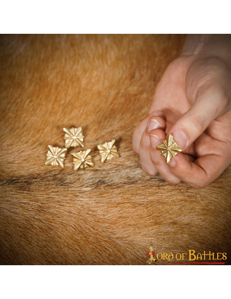 Ensemble de 5 montures médiévales en...