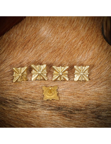 Ensemble de 5 montures médiévales en...