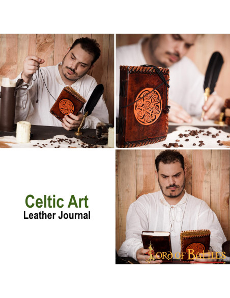 Journal médiéval avec noeud celtique...
