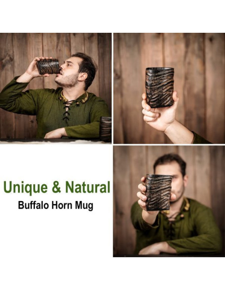 Ensemble de 2 verres à shot en corne...