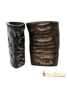 Ensemble de 2 verres à shot en corne de Viking