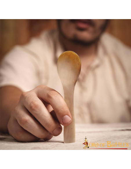 Set de 4 cuillères en corne véritable