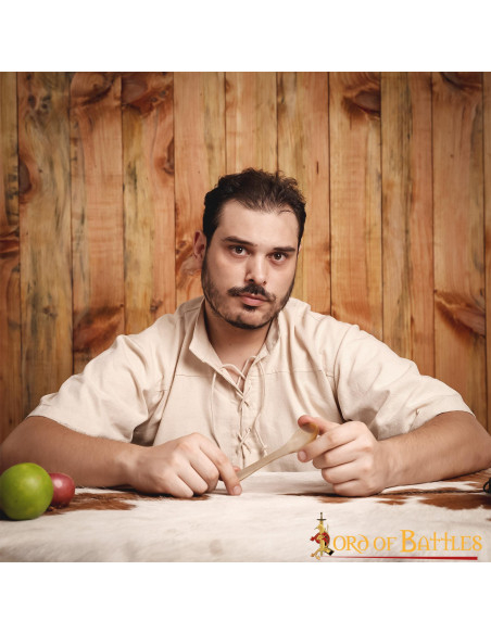 Set de 4 cuillères en corne véritable