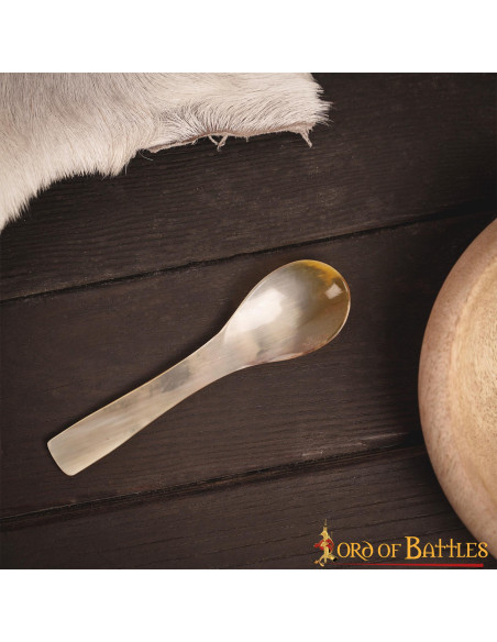 Set de 4 cuillères en corne véritable