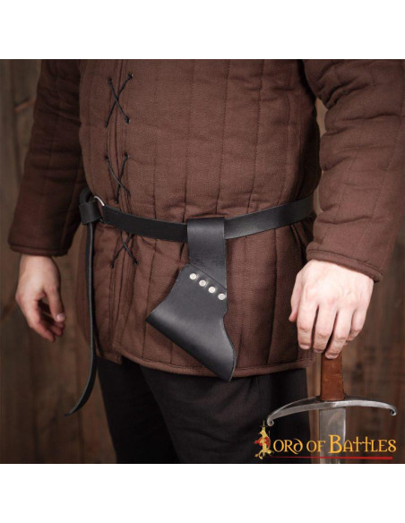 Baudrier en cuir pour épées et haches