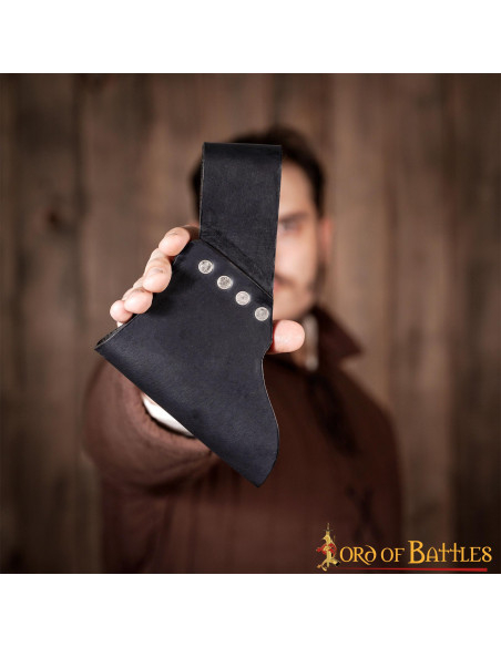 Baudrier en cuir pour épées et haches