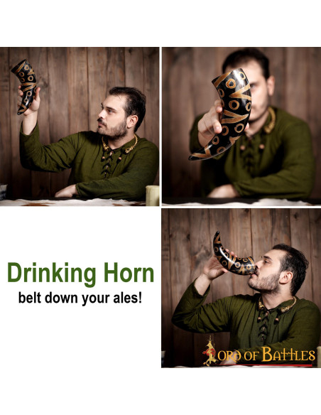 Corne Viking décorée prête à boire...