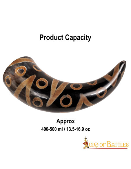 Corne Viking décorée prête à boire...