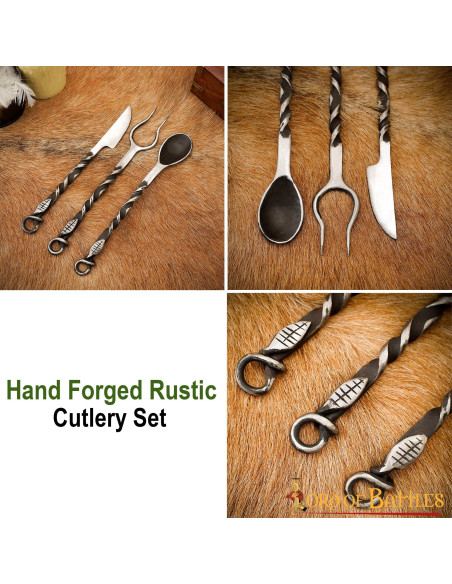 Ensemble de couverts médiévaux,...