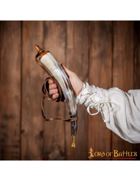 Poudre à canon en véritable corne de...