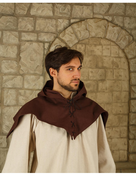 Gugel médiéval en coton modèle Folke,...