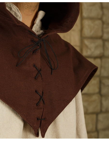 Gugel médiéval en coton modèle Folke,...