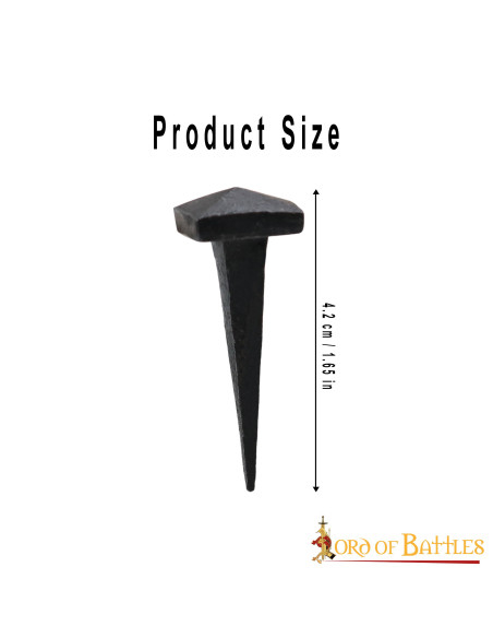 Set 10 clous en fer forgés à la main