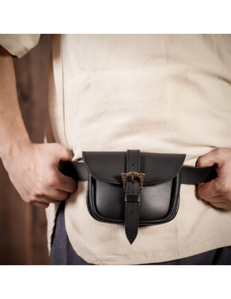 Sac en cuir avec boucle celtique en...