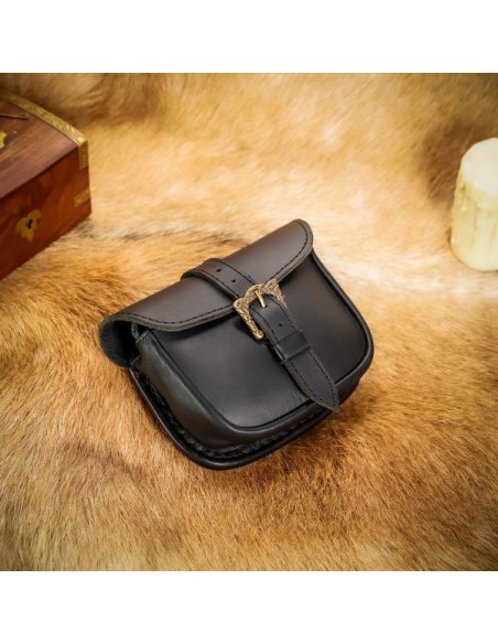 Sac en cuir avec boucle celtique en...