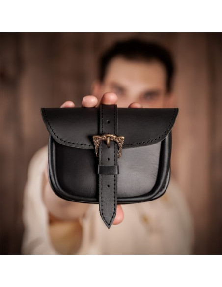 Sac en cuir avec boucle celtique en...