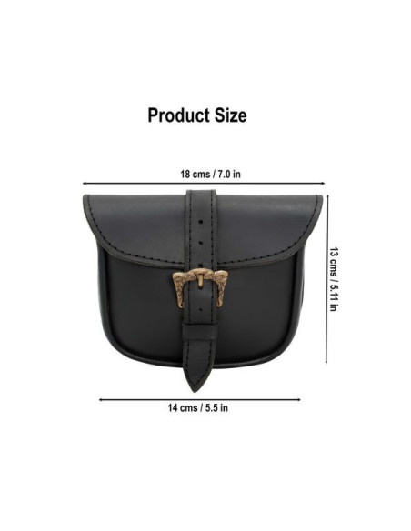 Sac en cuir avec boucle celtique en...