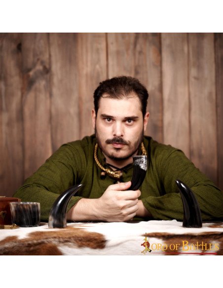 Ensemble de 3 cornes de boeuf viking...