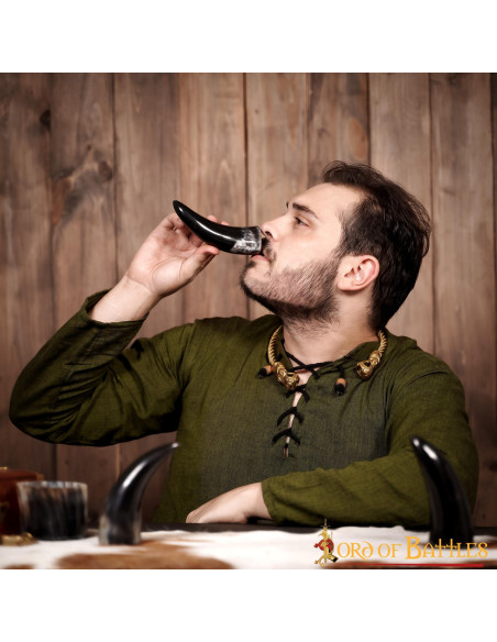 Ensemble de 3 cornes de boeuf viking...