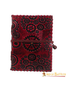 Carnet de notes SteamPunk en cuir, 100 pages