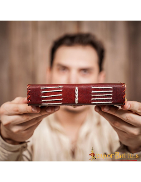 Journal médiéval en cuir véritable