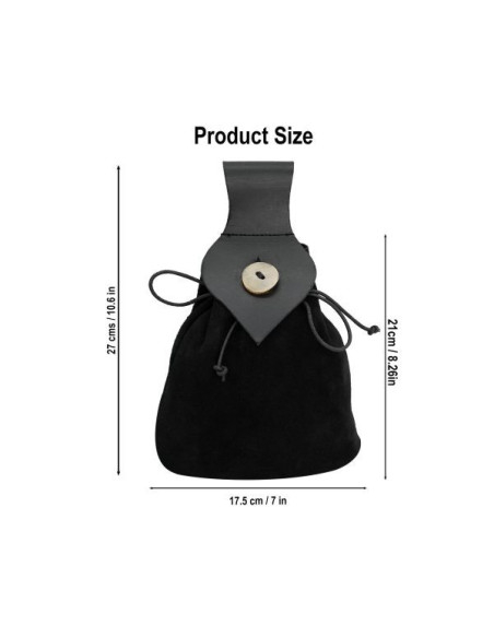 Sac banane médiéval avec fermeture à...