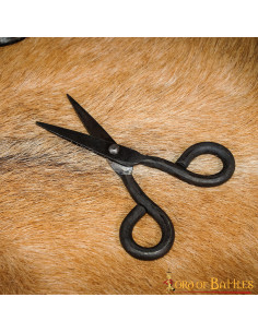 Ciseaux médiévaux fonctionnels en fer forgé