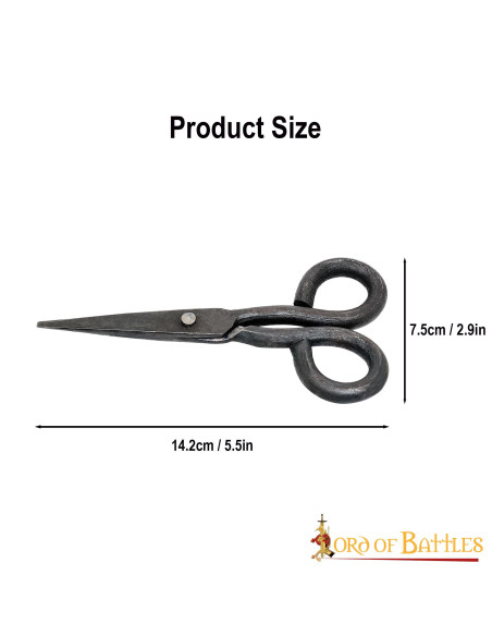 Ciseaux médiévaux fonctionnels en fer...