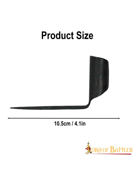 Bougeoir médiéval en fer forgé à la main