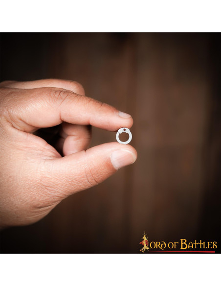 Anneaux plats pour riveter la cotte...