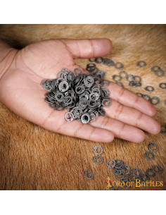 Anneaux plats pour riveter la cotte de mailles (1 Kg. env.)