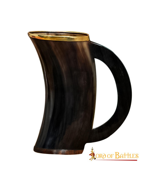 Mug Viking en cuir de boeuf et...
