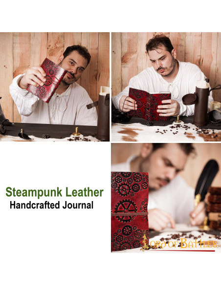 Journal en cuir SteamPunk
