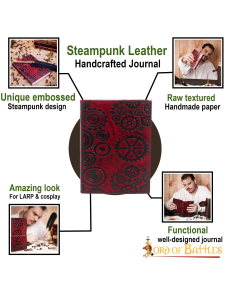 Journal en cuir SteamPunk