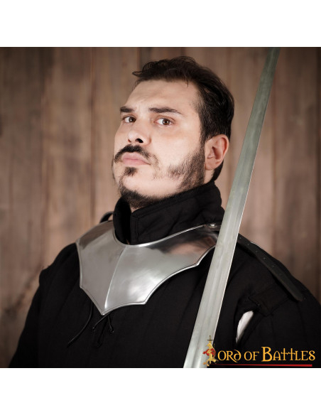 Gorgerin médiéval simple, finition polie