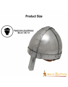 Casque viking avec nez Spanghelm, avec doublure en cuir 2