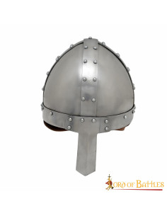 Casque viking avec nez Spanghelm, avec doublure en cuir