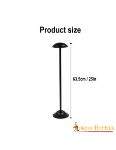 Support en fer pour casques, hauteur 63,5 cm. 2