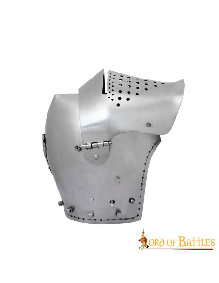 Basinette médiévale avec visière, fin...